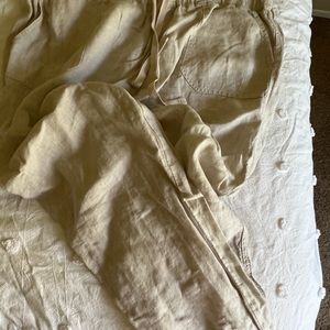Lt. Oat Linen Caslon Joggers - like new